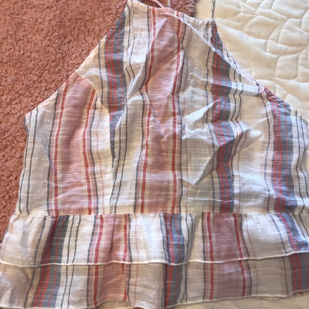 Striped shirt and tank top set